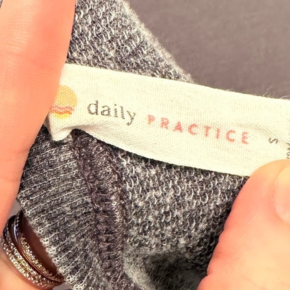 Daily Practice by Anthropologie Dory Tunic Dress, Small, Charcoal/Black - Picture 5 of 5